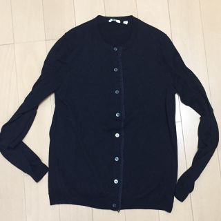 ユニクロ(UNIQLO)のemily1999様専用ユニクロ カーディガン黒 L(カーディガン)