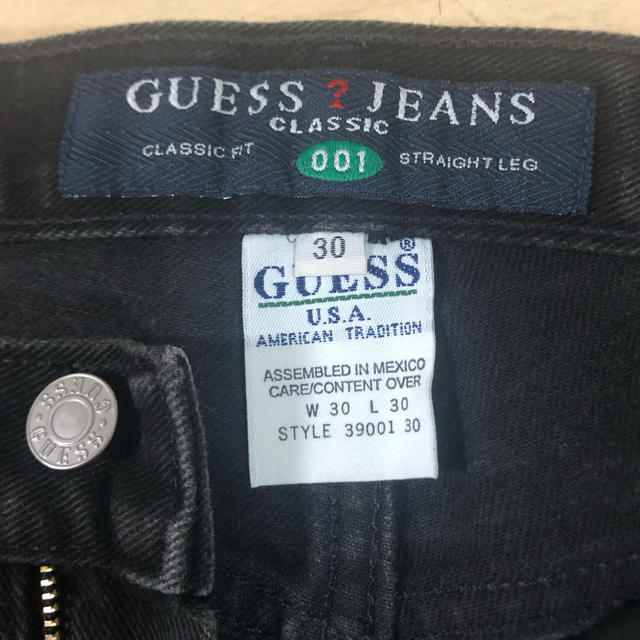 GUESS(ゲス)のGUESS ブラックジーンズ メンズのパンツ(デニム/ジーンズ)の商品写真