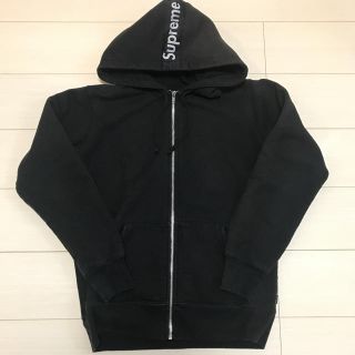 シュプリーム(Supreme)のSupreme Tape Logo Zip Up Hoodie Black(パーカー)