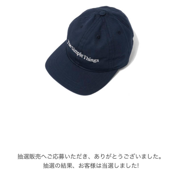 キャップennoy The Simple Things CAP NAVY エコバック付