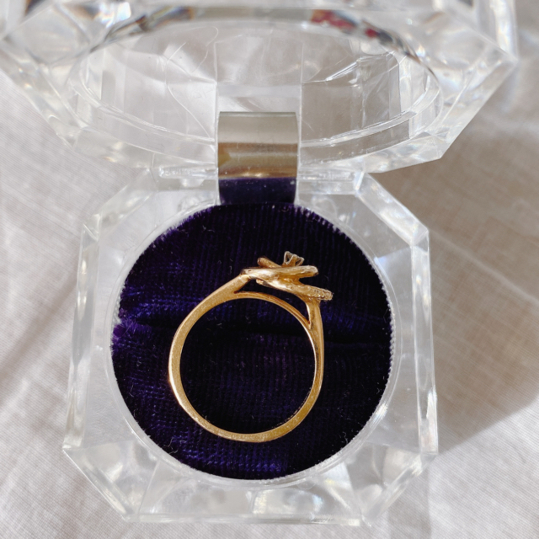 ダイヤモンドリング　14Kビンテージ レディースのアクセサリー(リング(指輪))の商品写真