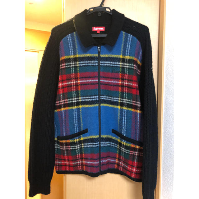 Supreme(シュプリーム)のSupreme - Plaid Front Zip Sweater L メンズのトップス(ニット/セーター)の商品写真