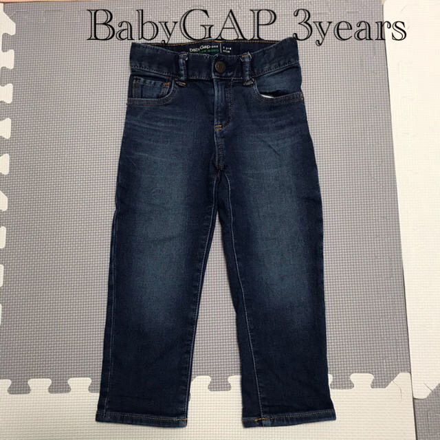 babyGAP(ベビーギャップ)の値下げ　ベビーギャップ デニム ジーンズ　3years 100cm キッズ/ベビー/マタニティのキッズ服男の子用(90cm~)(パンツ/スパッツ)の商品写真