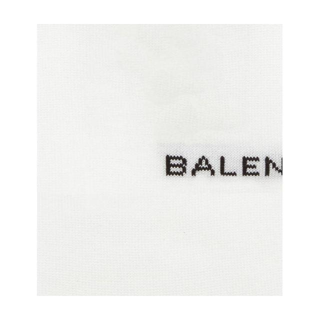 Balenciaga(バレンシアガ)のバレンシアガ　コットンロゴソックス　ホワイト レディースのレッグウェア(ソックス)の商品写真