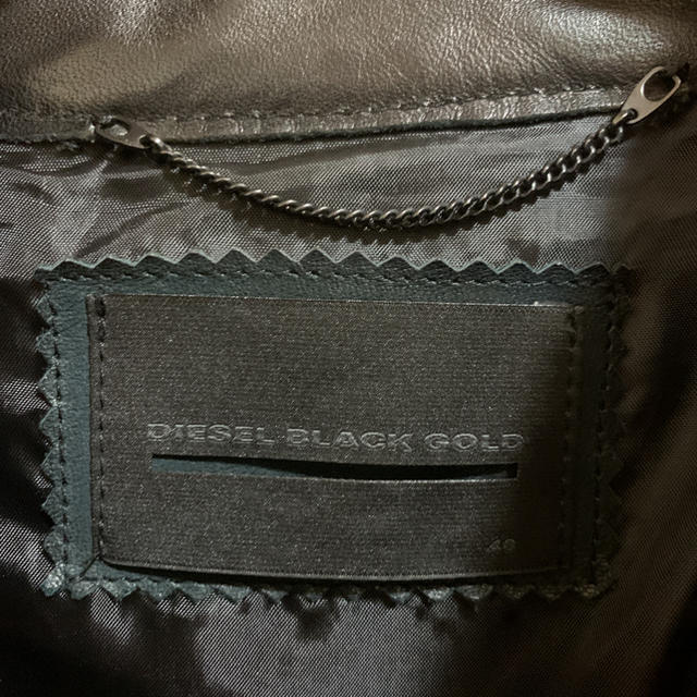 DIESEL(ディーゼル)のDIESEL black gold レザージャケット メンズのジャケット/アウター(レザージャケット)の商品写真
