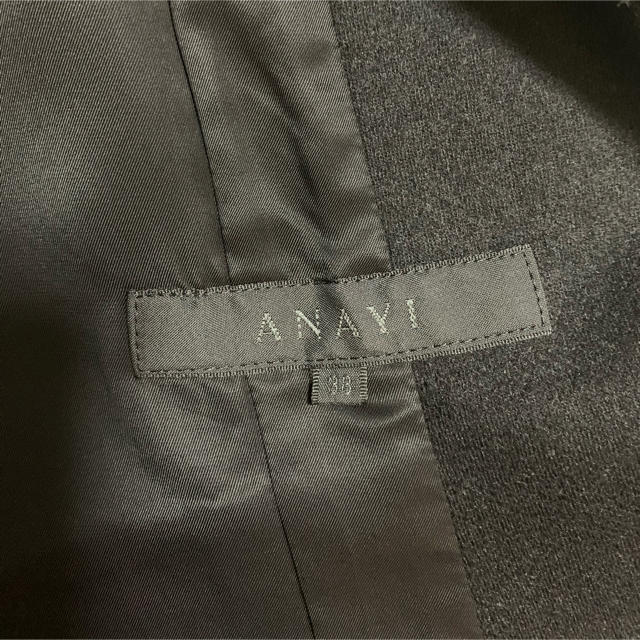 ANAYI(アナイ)の【ANAYI 】冬用ブラックスーツ　上下セット　サイズ38 レディースのフォーマル/ドレス(スーツ)の商品写真