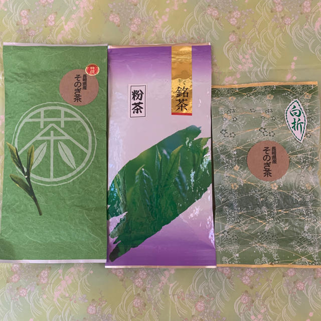 【特撰】特撰玉緑茶100g 白折80g 粉茶100g そのぎ茶 日本茶 西坂製茶 食品/飲料/酒の飲料(茶)の商品写真