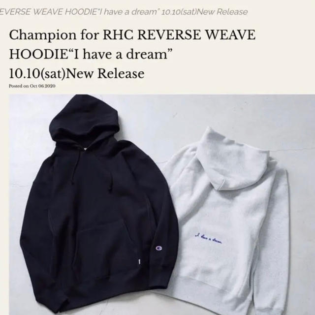 新品 RHC ロンハーマン別注 Champion For RHC Liner Thermal Zip