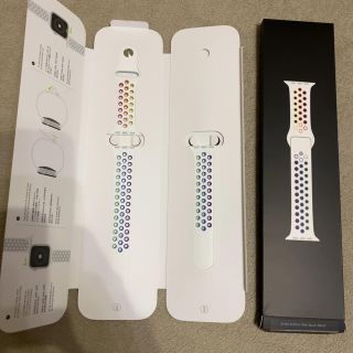 ナイキ(NIKE)のApple Watch NIKEスポーツバンド　美品(ラバーベルト)