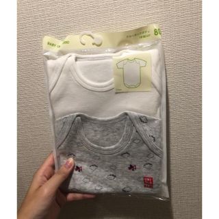 ユニクロ(UNIQLO)の未開封★ユニクロ80cmクルーネックボディ(肌着/下着)