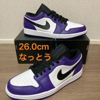 ナイキ(NIKE)の【26.0cm】Air Jordan 1 Low “Court Purple”(スニーカー)