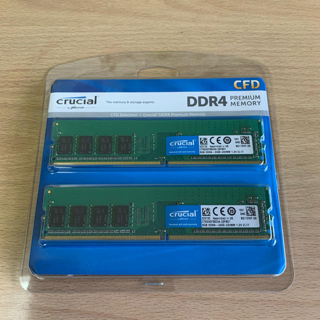 新品未開封　DDR4 PC4-19200 16GB(8GB×2枚)