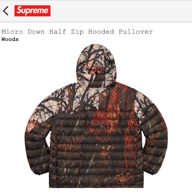 Supreme(シュプリーム)の新品 Supreme Micro Down Half Zip Pullover メンズのジャケット/アウター(ダウンジャケット)の商品写真