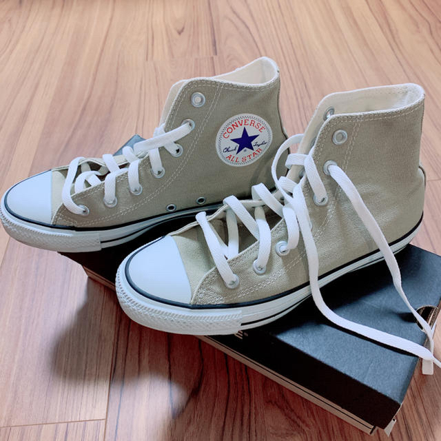 CONVERSE(コンバース)のベージュコンバース　ハイカット　　美品♡ レディースの靴/シューズ(スニーカー)の商品写真