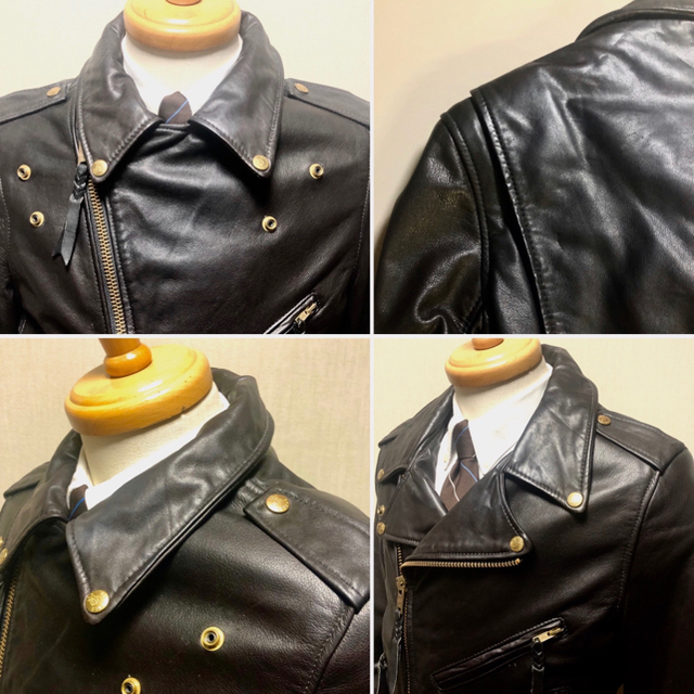 GARMONT(ガルモント)のBRADED GARMENT ライダースジャケットMade in USA メンズのジャケット/アウター(ライダースジャケット)の商品写真