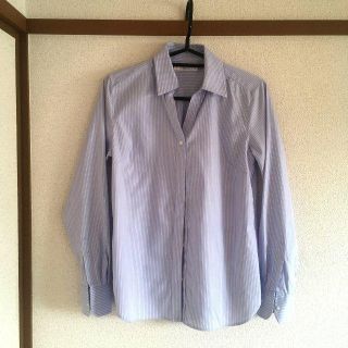 ユニクロ(UNIQLO)のUNIQLO レディース Fine Cloth シャツ L(シャツ/ブラウス(長袖/七分))