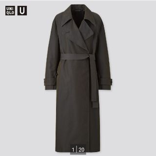 ユニクロ(UNIQLO)の-定価以下!!-　UNIQLOU 20aw トレンチコート(L)　レディース(トレンチコート)