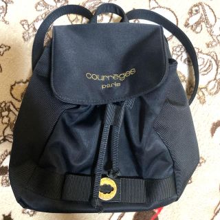 バッグリュック courreges クレージュ 黒