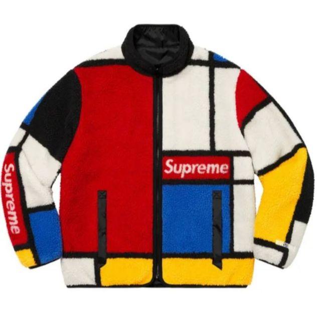 Supreme Reversible Fleece Jacket Red XL