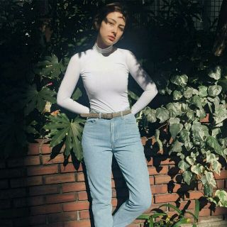 アメリカンアパレル(American Apparel)のハイウエスト ペンシルジーンズ(デニム/ジーンズ)