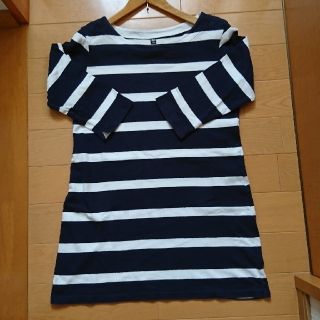 ユニクロ(UNIQLO)のユニクロ ボーダー カットソー(Tシャツ(長袖/七分))