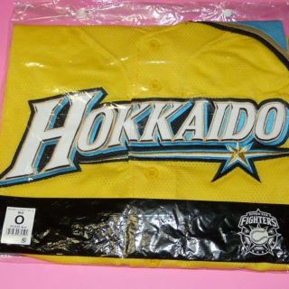 ホッカイドウニホンハムファイターズ(北海道日本ハムファイターズ)のレプリカユニフォーム　Oサイズ　ファイターズ　大谷翔平　巾着付き(応援グッズ)