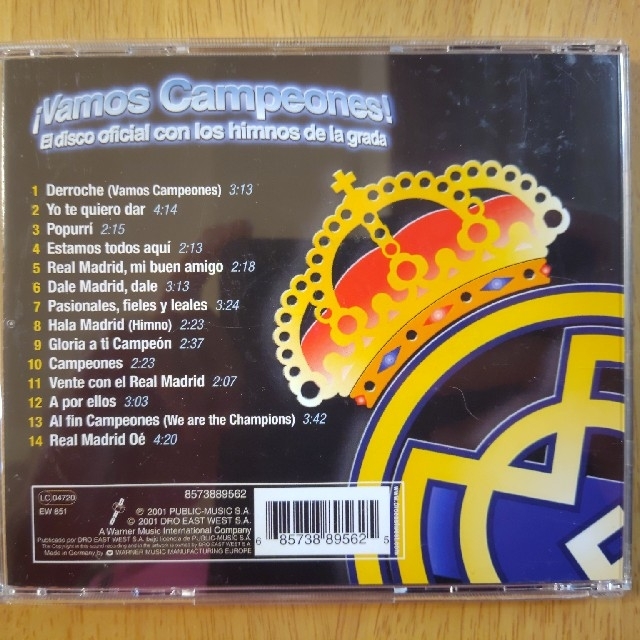 レアル・マドリード オフィシャル・サポーターズ・アルバム レアルマドリード CD 1