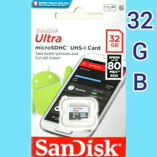サンディスク(SanDisk)のサンディスク microSDカード 32GB マイクロSD(その他)