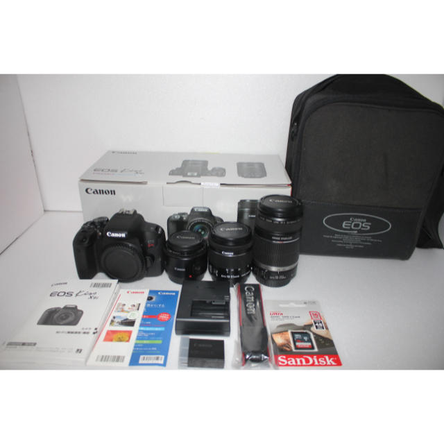 Canon - キャノン Canon EOS Kiss X9i 標準&望遠&単焦点レンズセット