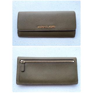 マイケルコース(Michael Kors)のマイケルコース　長財布　オリーブグリーン(財布)