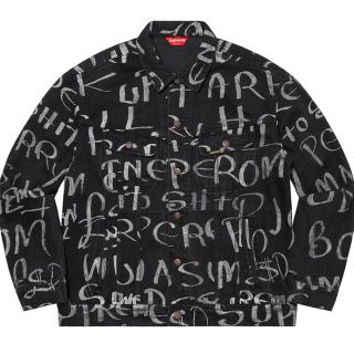 シュプリーム(Supreme)のsupreme Black Ark Denim Trucker JKT XL(Gジャン/デニムジャケット)