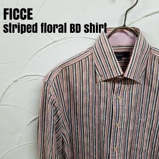 FICCE - FICCE/フィッチェ 長袖 ストライプ 花柄 BD シャツの通販 by ...