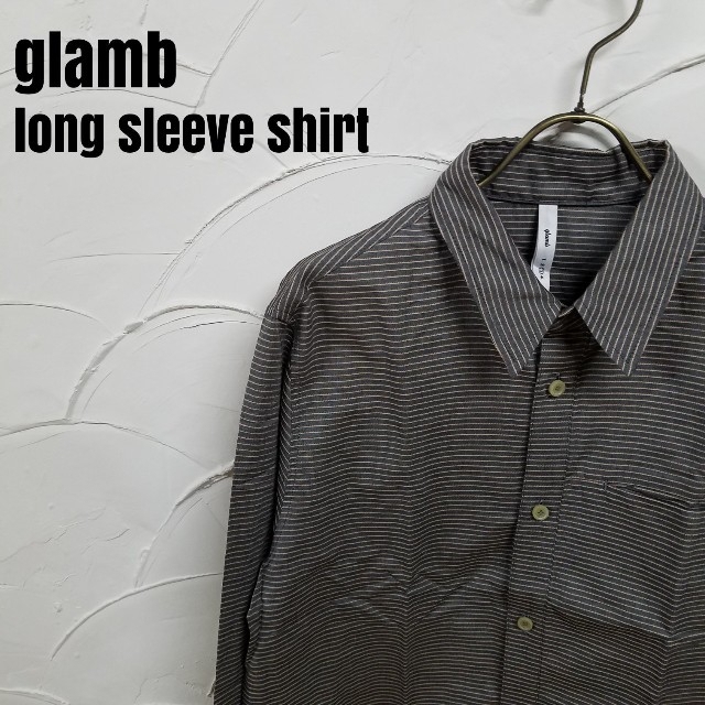 glamb(グラム)のglamb/グラム 長袖 ボーダー シャツ メンズのトップス(シャツ)の商品写真