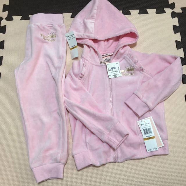 juicy couture ピンク　セットアップ　パーカー　パンツ　ジャージ | フリマアプリ ラクマ