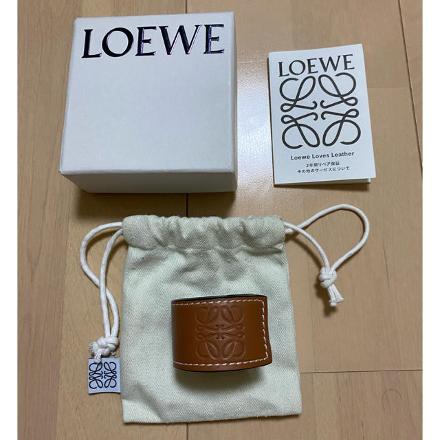 LOEWE ロエベ レザーブレスレット タン