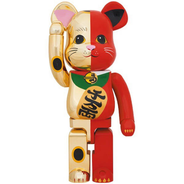 贅沢 MEDICOM 1000% 金×赤 招き猫 BE@RBRICK - TOY フィギュア 贅沢 MEDICOM 1000% 金×赤 招き猫 BE@RBRICK - TOY フィギュア