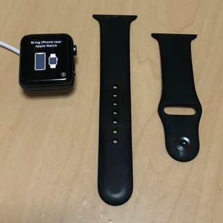 アップルウォッチ(Apple Watch)のApple watch series3 42mm アルミニウム(腕時計(デジタル))