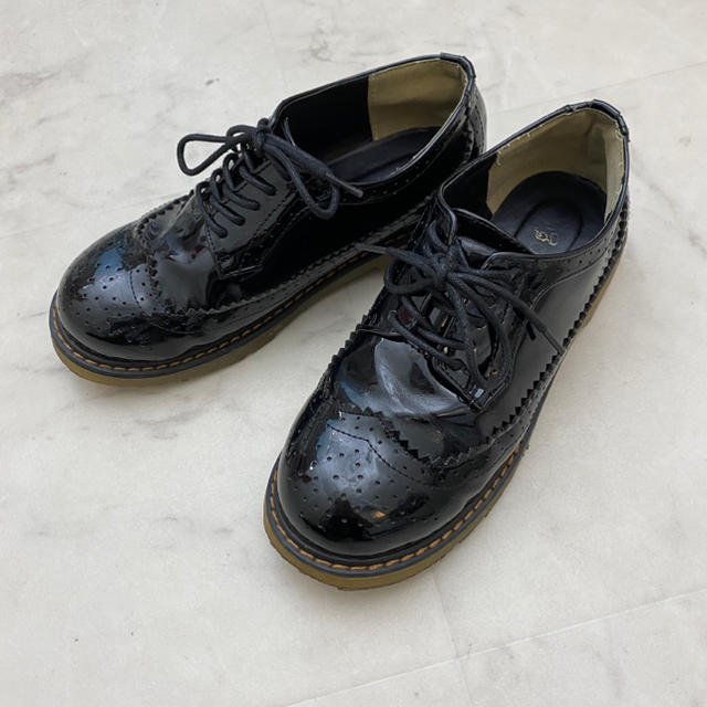Lochie(ロキエ)のblack flatshoes レディースの靴/シューズ(ローファー/革靴)の商品写真