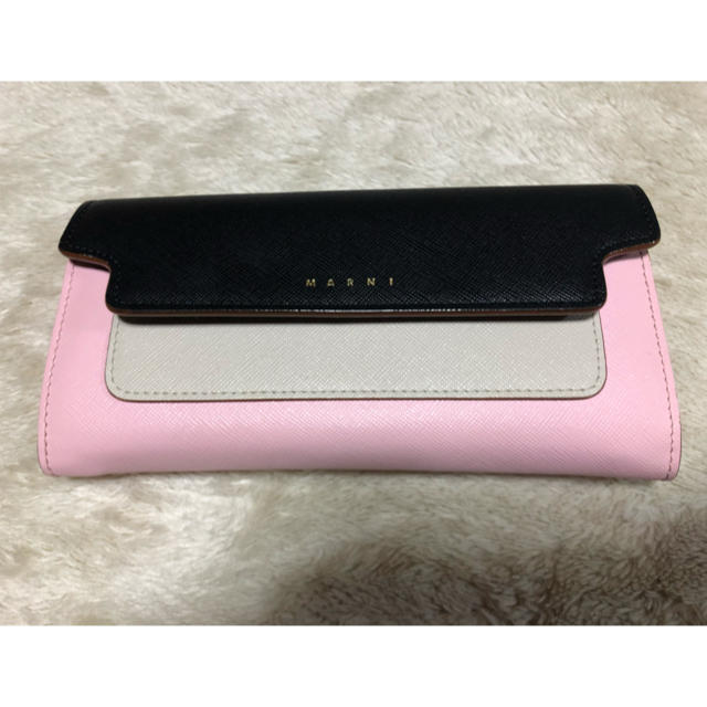 Marni(マルニ)の美品 MARNI マルニ 長財布 FLAP FASTENED WALLET レディースのファッション小物(財布)の商品写真