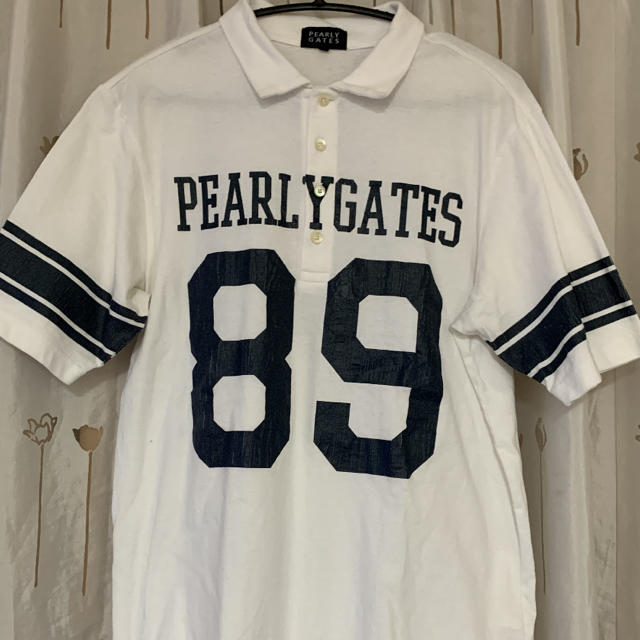 PEARLY GATES(パーリーゲイツ)の💕PEARLY GATES MENS cottonポロシャツ［5］サイズ メンズのトップス(ポロシャツ)の商品写真