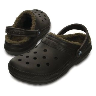 クロックス(crocs)の27cm クロックス classic lined clog ブラウン ボア(サンダル)