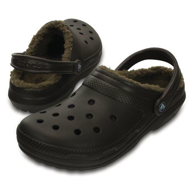 crocs(クロックス)の28cm クロックス classic lined clog ブラウン ボア メンズの靴/シューズ(サンダル)の商品写真