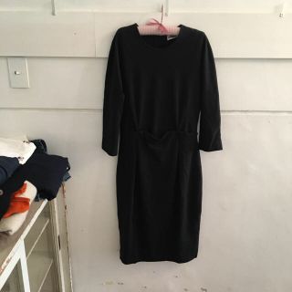 ジルサンダー(Jil Sander)の最終価格🍷JIL SANDER black onepiece.(ひざ丈ワンピース)