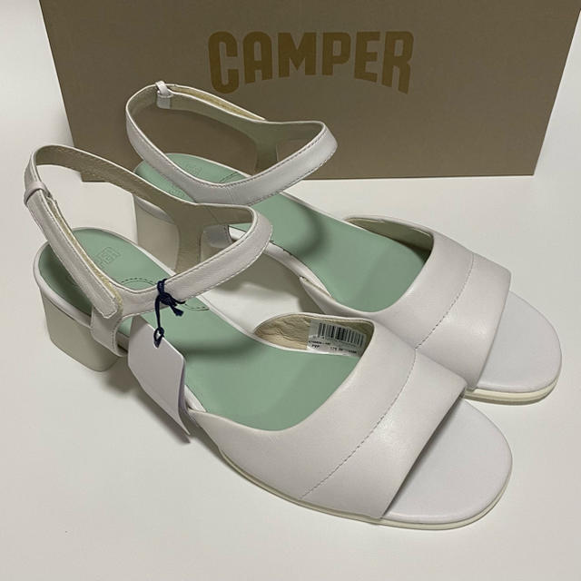 新品 Camper Katie カンペール レザーサンダル ホワイト