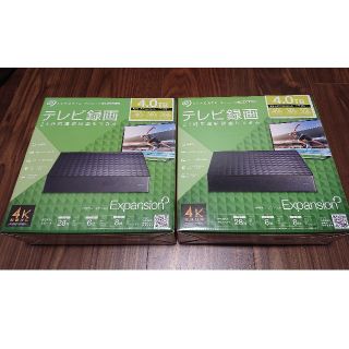 エレコム(ELECOM)の【金虹様専用】4Kテレビ録画やデータ保存に外付けハードディスク 4TB2個セット(PC周辺機器)