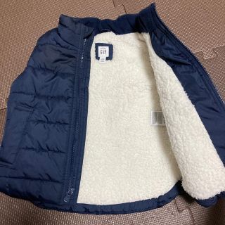 ギャップキッズ(GAP Kids)のGAP  ダウンベスト 95 ネイビー(ジャケット/上着)