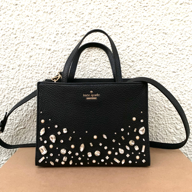 ショルダーバッグkate spade ビジュー ブラック ショルダー バッグ