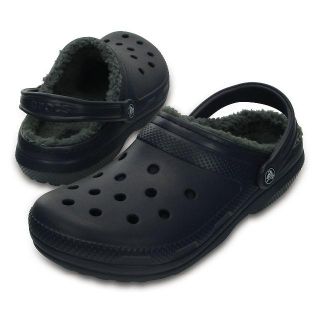 クロックス(crocs)の25cm クロックス classic lined clog ネイビー ボア(サンダル)