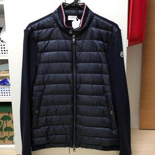 モンクレール(MONCLER)の試着のみ☆人気☆モンクレール☆ブルゾン☆ダウン☆ネイビー☆サイズL☆(ダウンジャケット)