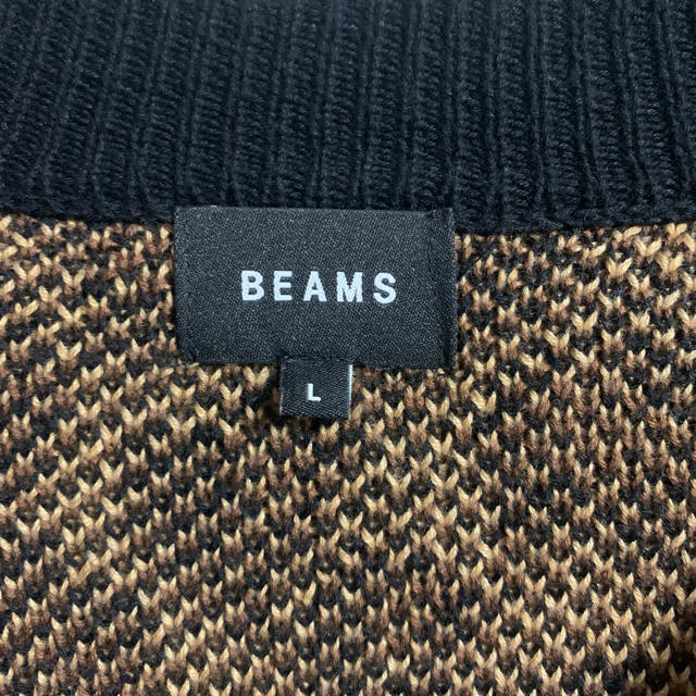 BEAMS(ビームス)のレオパード カーディガン BEAMS Lサイズ メンズのトップス(カーディガン)の商品写真